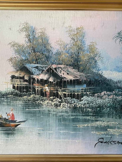 chinese village painting