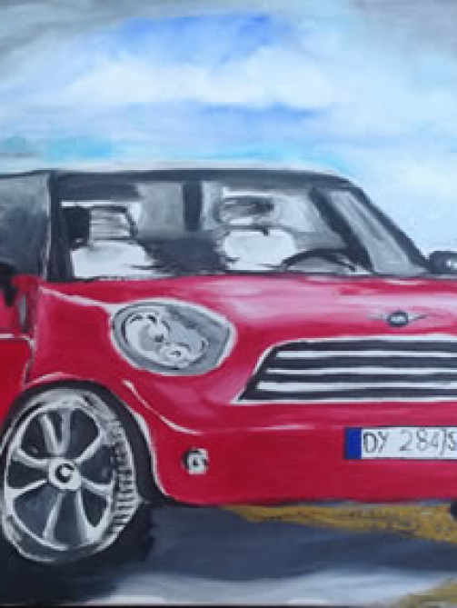 Mini Cooper Painting