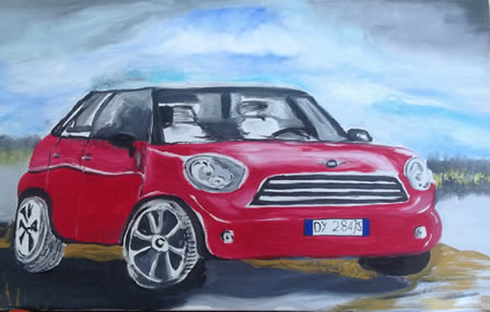 Mini Cooper Painting