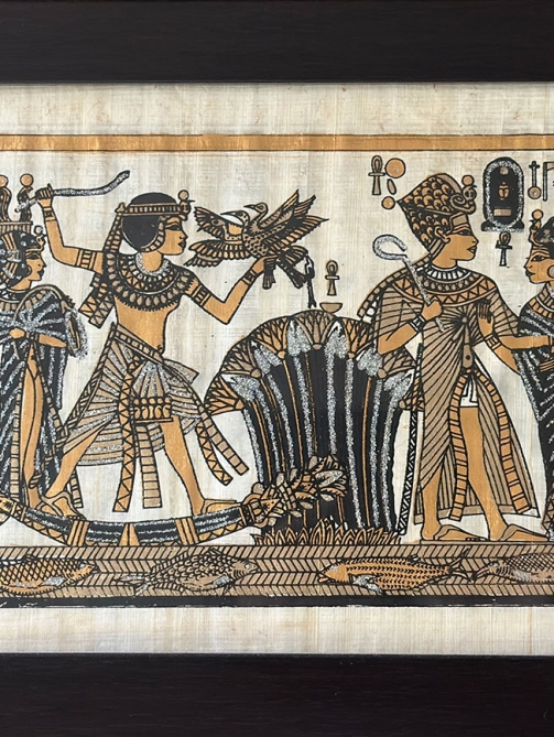 Egyptian papyrus painting